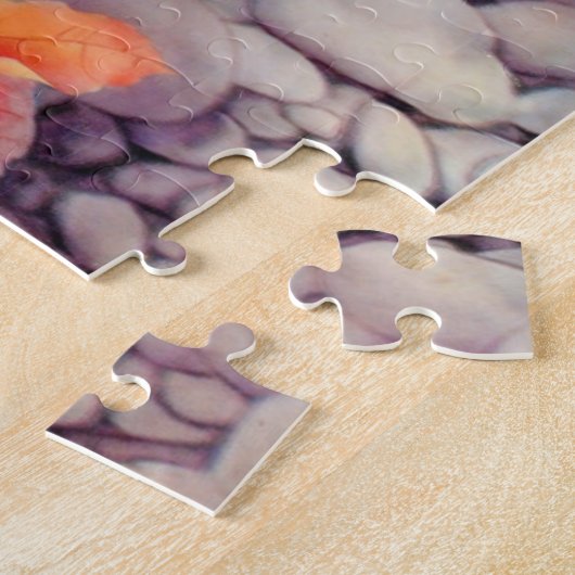 Red and White Koi Fish Pond Legpuzzel (Zijkant)