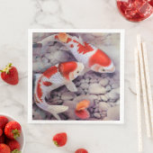 Red and White Koi Fish Pond Servet (Insitu)