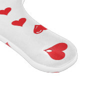 Red and White Love Heart Snijplank (Hoek)