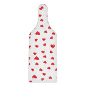 Red and White Love Heart Snijplank (Voorkant)