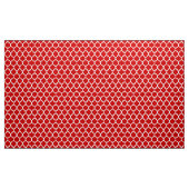 Red and White Moroccan Quatrefoil Pattern Stof (Yard (91,4 cm))