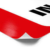 Red and White No Smoking Perfect Poster (Hoek)