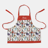 Red and White Nutcracker Ballet Kids Christmas Schort (Voorkant)