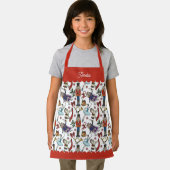 Red and White Nutcracker Ballet Kids Christmas Schort (Insitu)