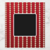 Red and White Pearl Wijn Etiket (Enkel label)