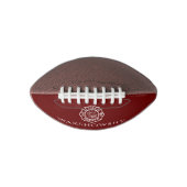 Red and White Personalized Fireman Emblem American Football (Voorkant)