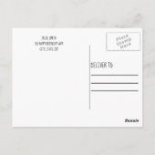 Red and White Polka Dot Birthday Foto Briefkaart (Achterkant)