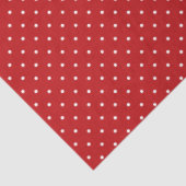Red and White Polka Dot Tissue Paper Tissuepapier (Detail)