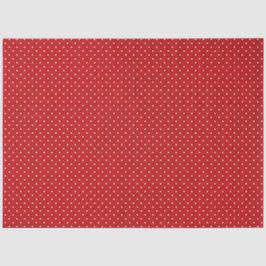 Red and White Polka Dot Tissue Paper Tissuepapier