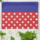 Red and White Polka Dots Theedoek (Gevouwen)