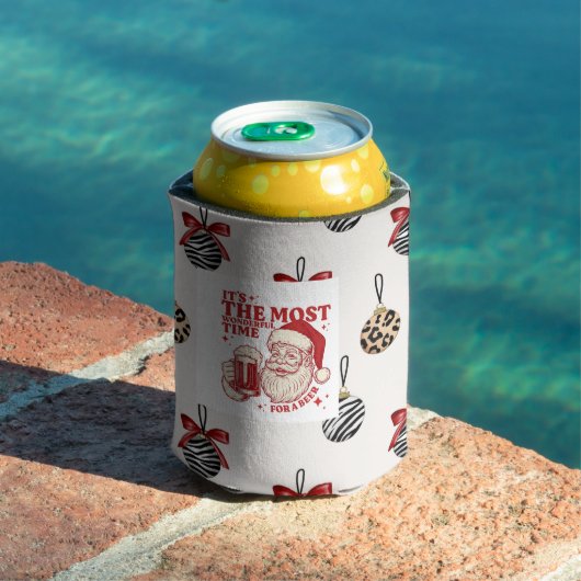 Red and white snowflakes blikjeskoeler (Insitu Zwembad)