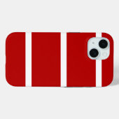 Red and White striped Phone case  (Achterkant (horizontaal))