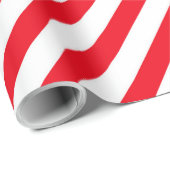 Red and White Stripped Candy Cane Wrapping Paper Cadeaupapier (Rol Hoek)