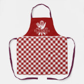 Red and White Tartan Plaid Christmas Pattern Schort (Voorkant)