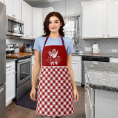 Red and White Tartan Plaid Christmas Pattern Schort