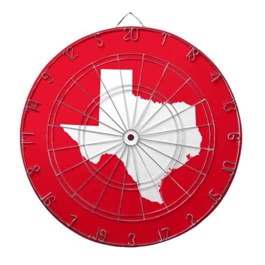Red and White Texas Dartbord (Voorkant)