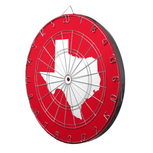 Red and White Texas Dartbord (Voorkant Rechts)