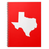 Red and White Texas Notitieboek (Voorkant)