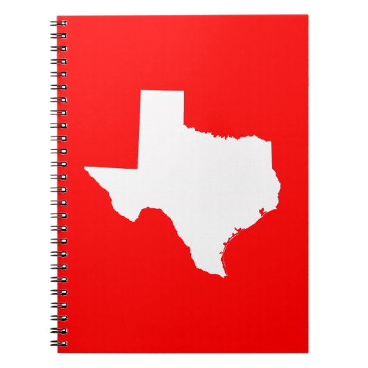 Red and White Texas Notitieboek (Voorkant)