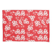 Red And White Tropics  Kussensloop (Voorkant-Links)