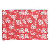 Red And White Tropics  Kussensloop (Voorkant-Rechts)