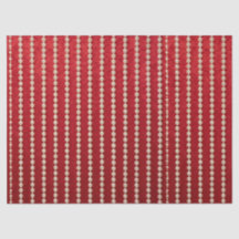 Red and White Velvet-Look Pearl