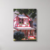 Red and White Victoriaans - Martha's wijntuin Canvas Afdruk (Voorkant)