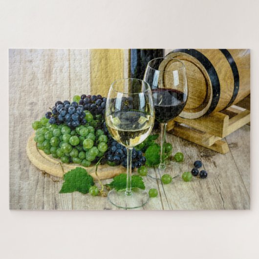 Red and White Wine Jigsaw Puzzle Legpuzzel (Horizontaal)