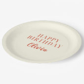 Red and Yellow Cocktail Birthday Party Papieren Bordje (Gekanteld)