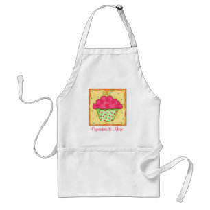 Red and Yellow Cupcake Schort Business op maat