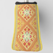 Red and Yellow Feathers Golf Head Hoesje Golfheadcover (Draai 90)