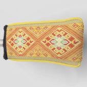 Red and Yellow Feathers Golf Head Hoesje Golfheadcover (Voorkant)