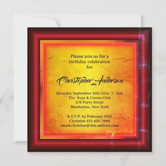 Red and yellow kaart (Achterkant)