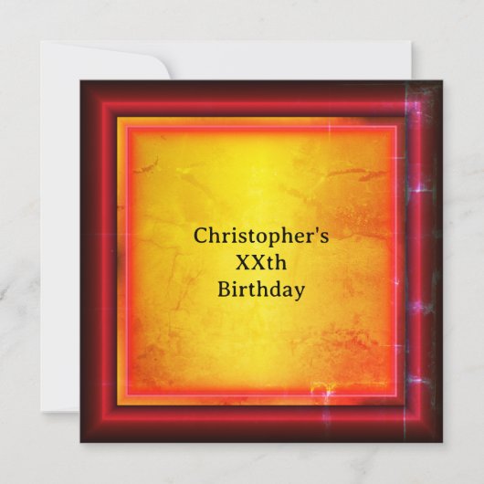 Red and yellow kaart (Voorkant)