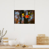 Red and Yellow Leaves Poster (Keuken)