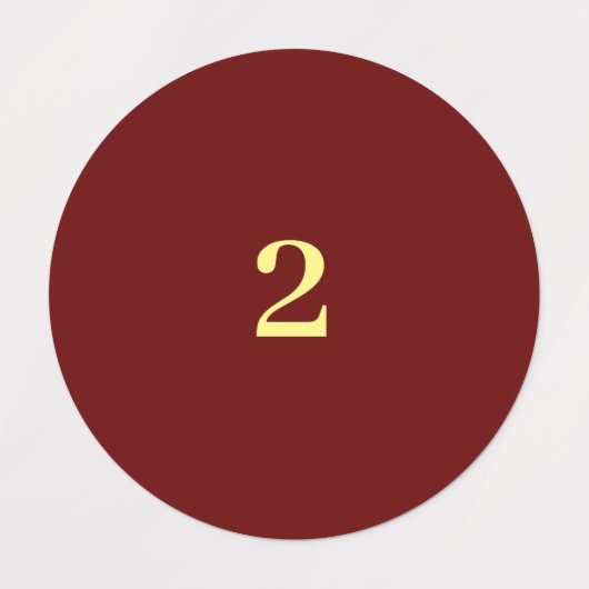 Red and yellow numbered labels (Design 2)