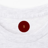 Red and yellow numbered labels (Aangebracht)
