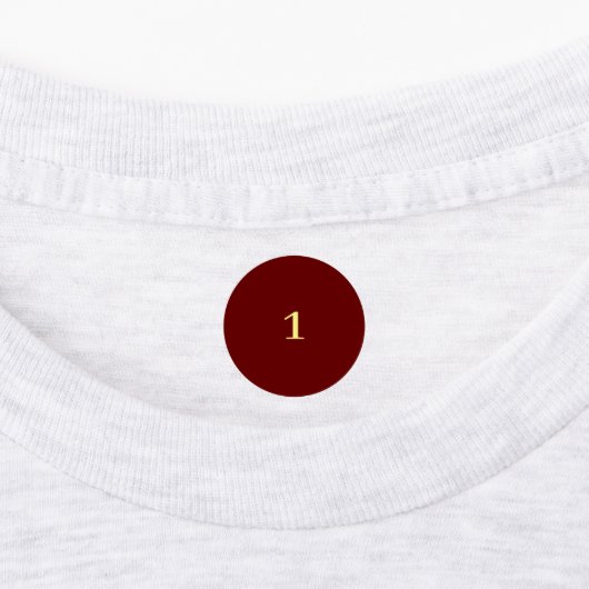 Red and yellow numbered labels (Aangebracht)