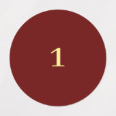 Red and yellow numbered labels (Design 1)