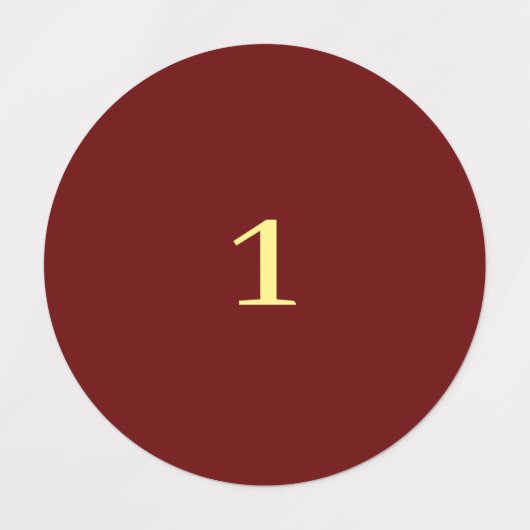 Red and yellow numbered labels (Design 1)