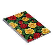 Red and Yellow Roses Spiral Notitieboek (Rechterzijde)