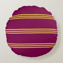 Red and Yellow Round Pillow