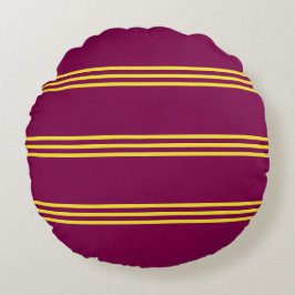 Red and Yellow Round Pillow Rond Kussen