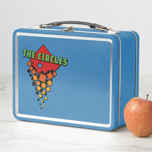 Red and Yellow Squares with Green the Circles Text (In situ)