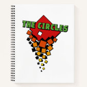 Red and Yellow Squares with Green the Circles Text Notitieboek (Voorkant)