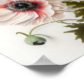 Red Anemone Flowers Art Print Poster (Hoek)