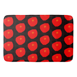 Red anemones Bath Mat