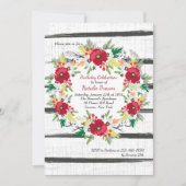 Red Anemones Invitation Kaart (Voorkant)