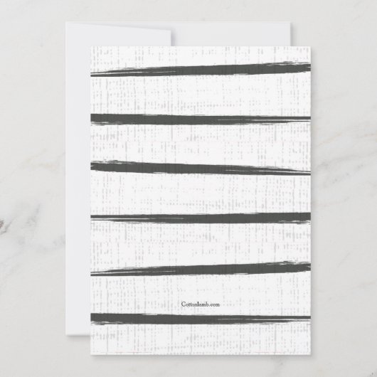 Red Anemones Invitation Kaart (Achterkant)