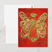 Red Angel Briefkaart (Voorkant / Achterkant)